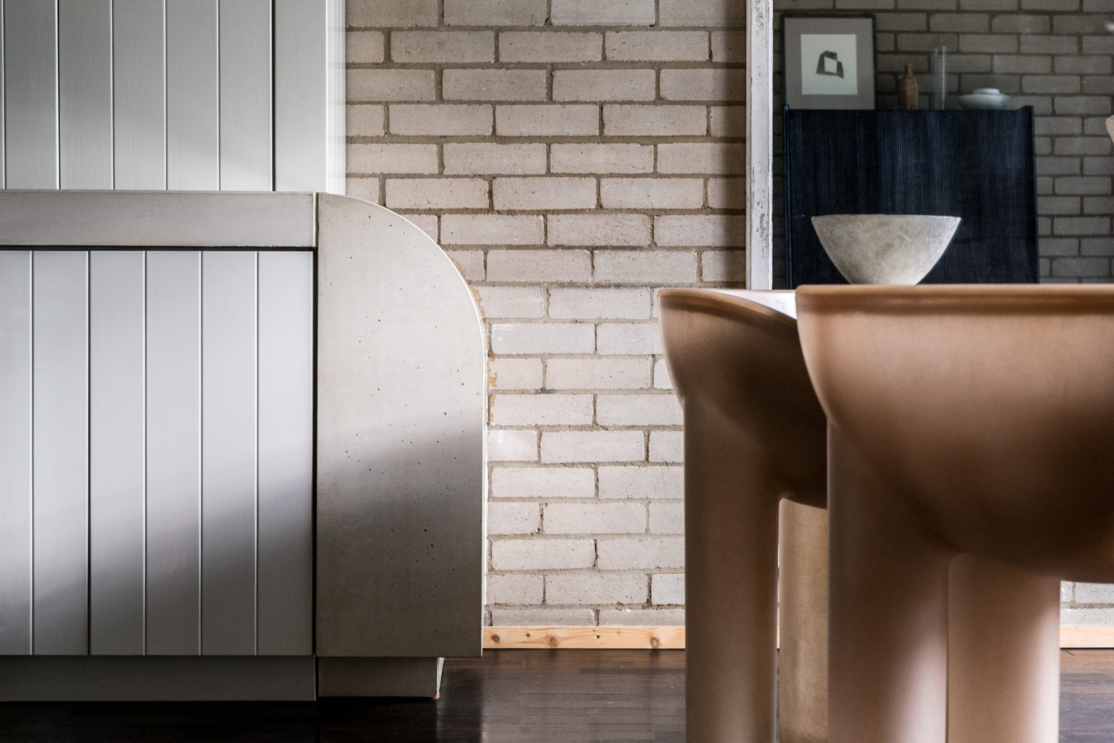 Interior detail shot with Faye Toogood furniture